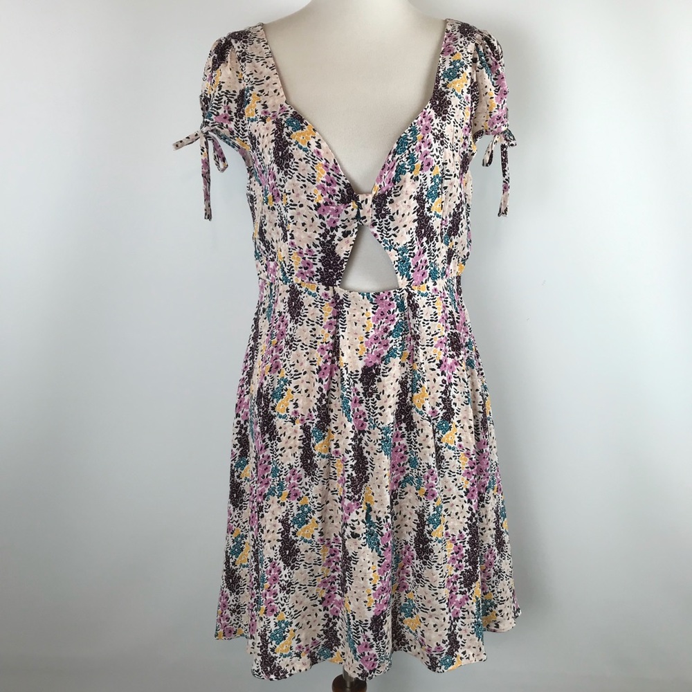Free People Miss Right Mini Dress Cut Out Front